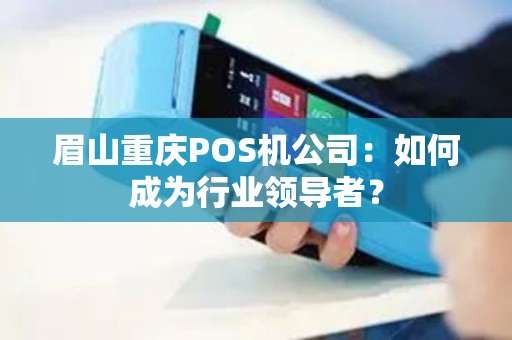 眉山重庆POS机公司：如何成为行业领导者？