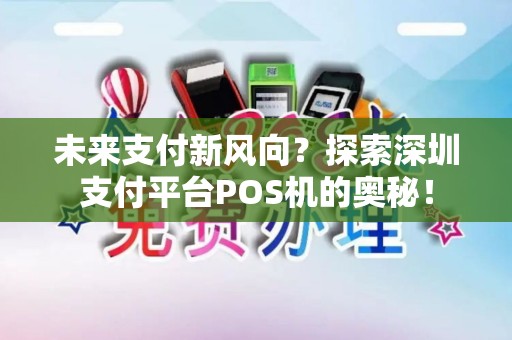 未来支付新风向？探索深圳支付平台POS机的奥秘！