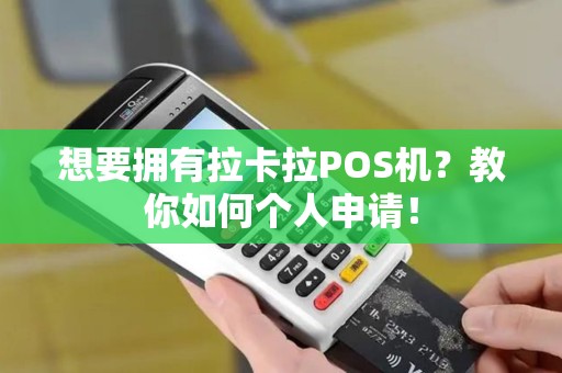 想要拥有拉卡拉POS机？教你如何个人申请！