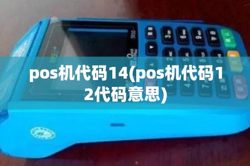 pos机代码14(pos机代码12代码意思)