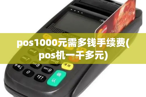 pos1000元需多钱手续费(pos机一千多元)