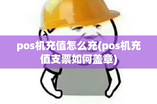 pos机充值怎么充(pos机充值支票如何盖章)