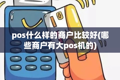 pos什么样的商户比较好(哪些商户有大pos机的)