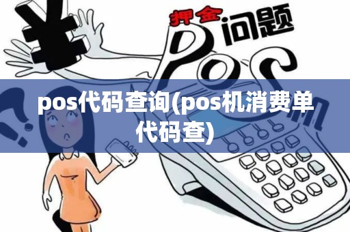 pos代码查询(pos机消费单代码查)