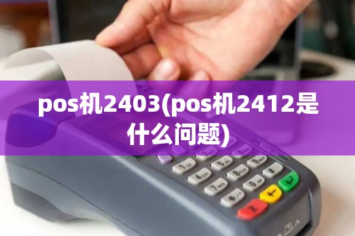 pos机2403(pos机2412是什么问题)