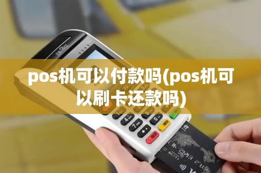 pos机可以付款吗(pos机可以刷卡还款吗)
