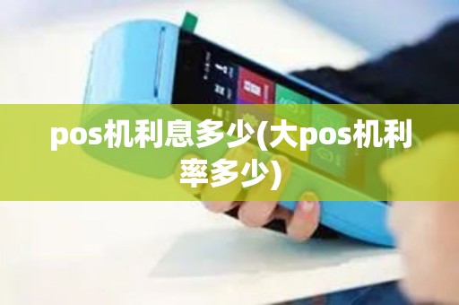 pos机利息多少(大pos机利率多少)