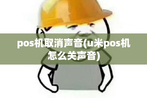 pos机取消声音(u米pos机怎么关声音)