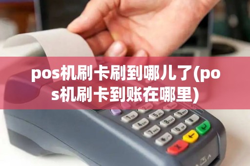 pos机刷卡刷到哪儿了(pos机刷卡到账在哪里)
