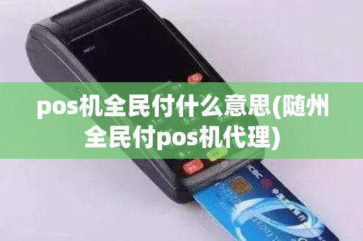 pos机全民付什么意思(随州全民付pos机代理)