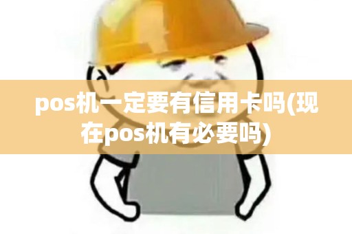 pos机一定要有信用卡吗(现在pos机有必要吗)