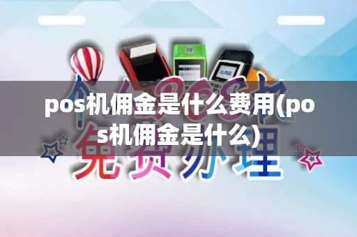pos机佣金是什么费用(pos机佣金是什么)