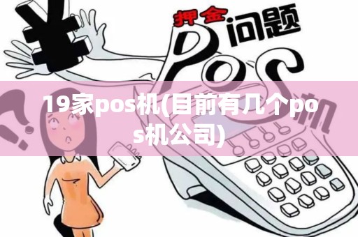 19家pos机(目前有几个pos机公司)