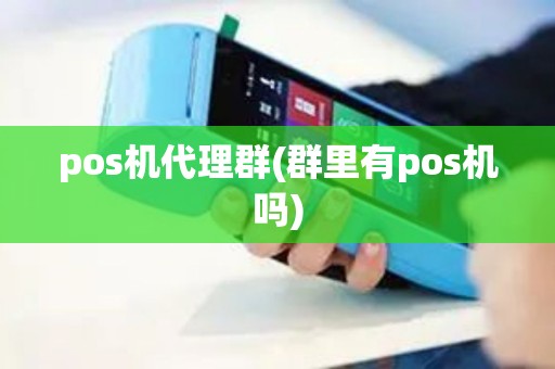 pos机代理群(群里有pos机吗)