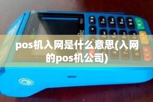 pos机入网是什么意思(入网的pos机公司)