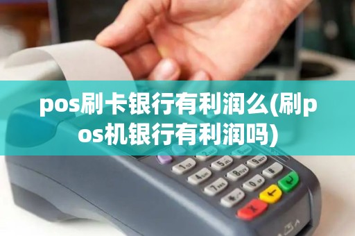 pos刷卡银行有利润么(刷pos机银行有利润吗)