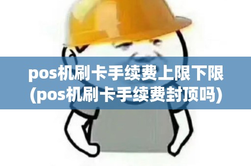pos机刷卡手续费上限下限(pos机刷卡手续费封顶吗)