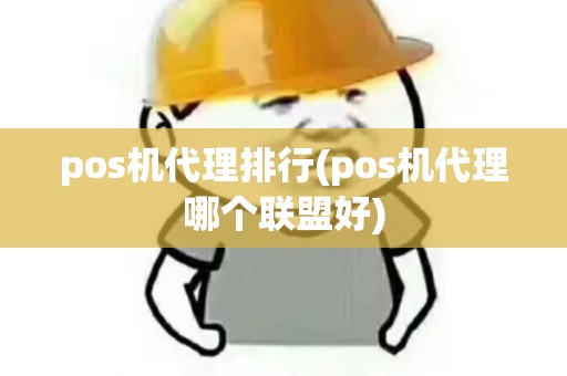 pos机代理排行(pos机代理哪个联盟好)