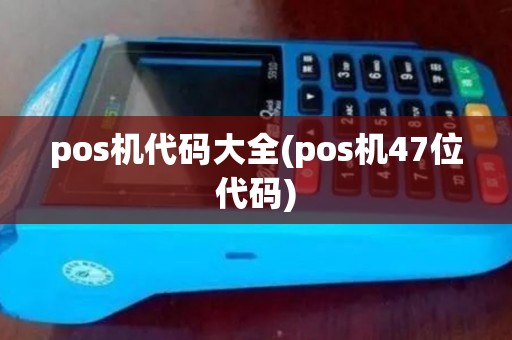 pos机代码大全(pos机47位代码)