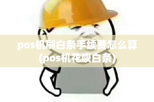 pos机刷白条手续费怎么算(pos机花呗白条)