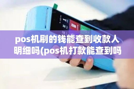pos机刷的钱能查到收款人明细吗(pos机打款能查到吗)