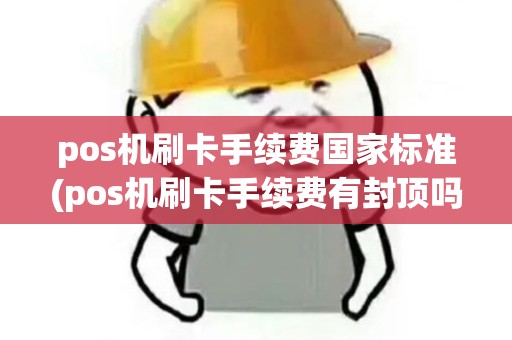 pos机刷卡手续费国家标准(pos机刷卡手续费有封顶吗)