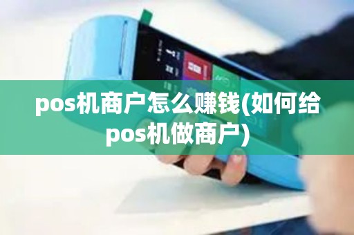 pos机商户怎么赚钱(如何给pos机做商户)