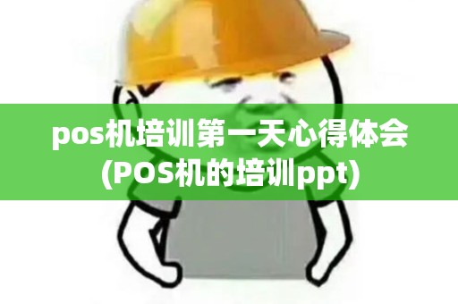 pos机培训第一天心得体会(POS机的培训ppt)