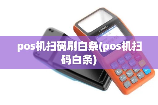 pos机扫码刷白条(pos机扫码白条)