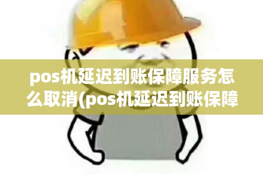 pos机延迟到账保障服务怎么取消(pos机延迟到账保障服务)