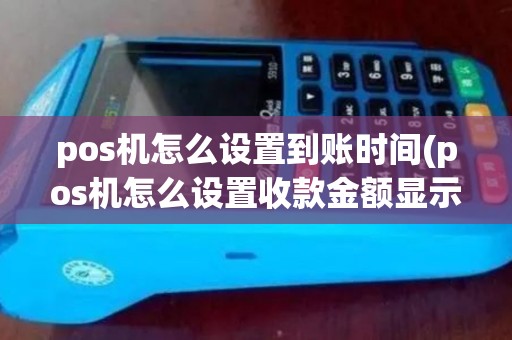 pos机怎么设置到账时间(pos机怎么设置收款金额显示)