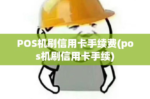 POS机刷信用卡手续费(pos机刷信用卡手续)