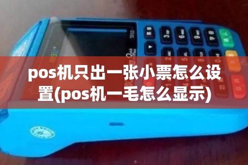 pos机只出一张小票怎么设置(pos机一毛怎么显示)