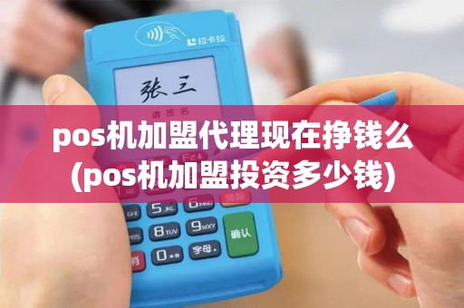pos机加盟代理现在挣钱么(pos机加盟投资多少钱)