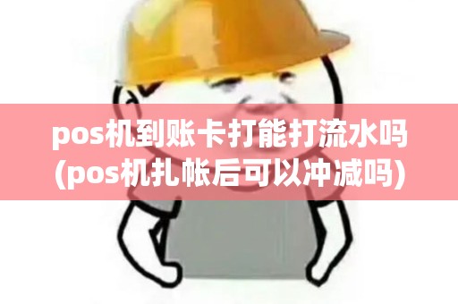 pos机到账卡打能打流水吗(pos机扎帐后可以冲减吗)