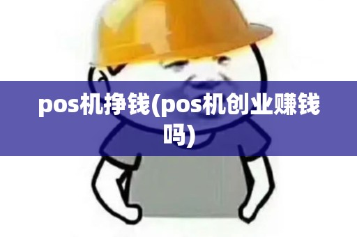 pos机挣钱(pos机创业赚钱吗)