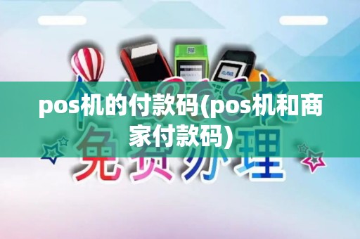 pos机的付款码(pos机和商家付款码)