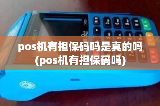 pos机有担保码吗是真的吗(pos机有担保码吗)