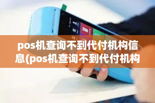 pos机查询不到代付机构信息(pos机查询不到代付机构)