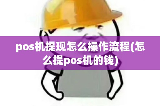 pos机提现怎么操作流程(怎么提pos机的钱)