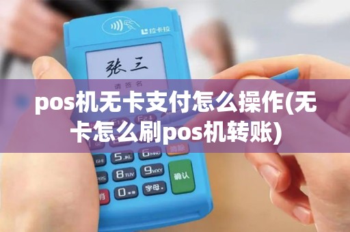 pos机无卡支付怎么操作(无卡怎么刷pos机转账)