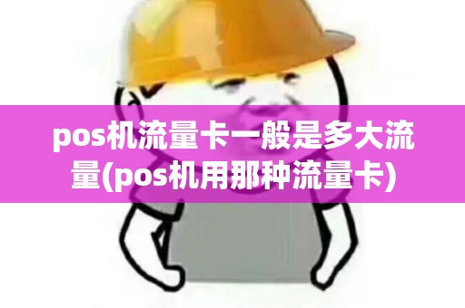 pos机流量卡一般是多大流量(pos机用那种流量卡)