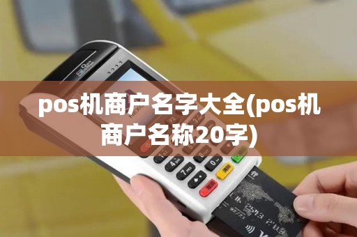 pos机商户名字大全(pos机商户名称20字)