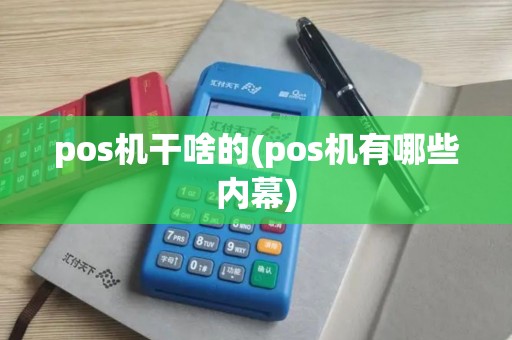 pos机干啥的(pos机有哪些内幕)
