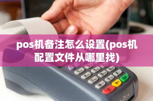 pos机备注怎么设置(pos机配置文件从哪里找)