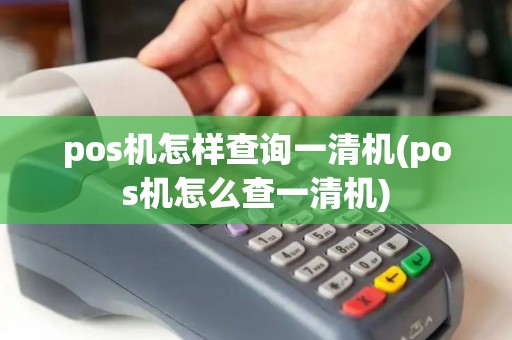 pos机怎样查询一清机(pos机怎么查一清机)