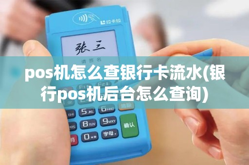pos机怎么查银行卡流水(银行pos机后台怎么查询)