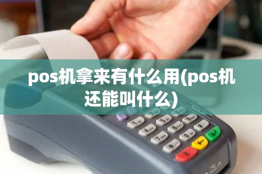 pos机拿来有什么用(pos机还能叫什么)