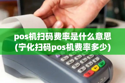 pos机扫码费率是什么意思(宁化扫码pos机费率多少)