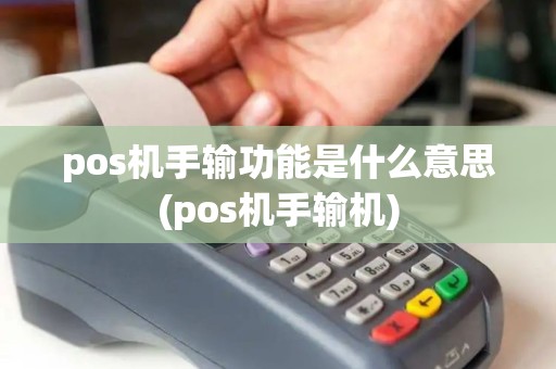 pos机手输功能是什么意思(pos机手输机)